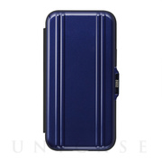 【アウトレット】【iPhone13 mini ケース】ZERO HALLIBURTON Hybrid Shockproof Flip Case for iPhone13 mini (Blue)