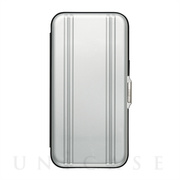 【アウトレット】【iPhone13 ケース】ZERO HALLIBURTON Hybrid Shockproof Flip Case for iPhone13 (Silver)