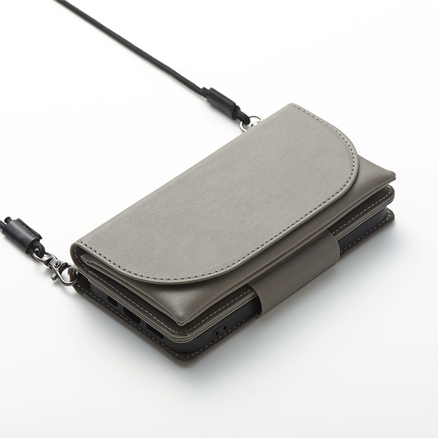 【アウトレット】【iPhone13 ケース】Teshe basic flip case for iPhone13 (choco)サブ画像