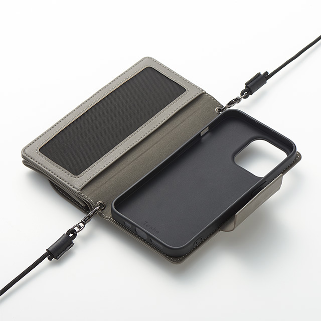 【アウトレット】【iPhone13 Pro ケース】Teshe basic flip case for iPhone13 Pro (gray)goods_nameサブ画像