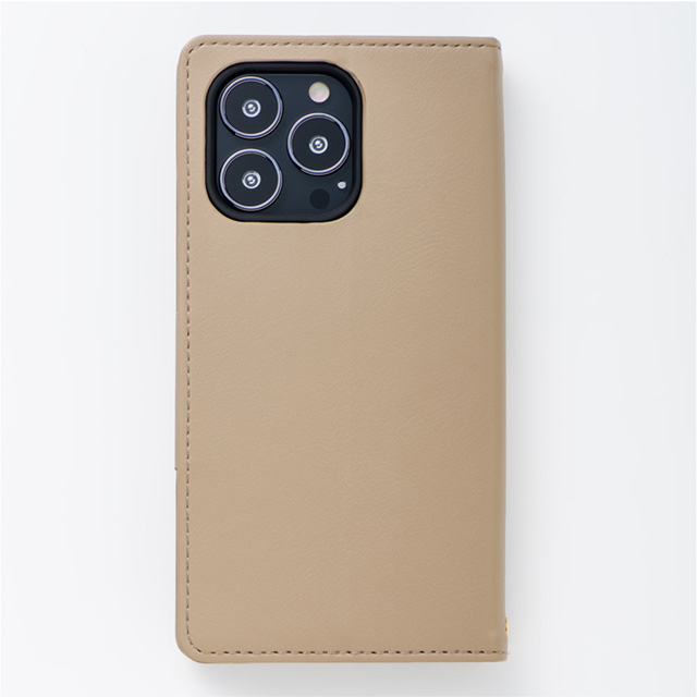 【アウトレット】【iPhone13 Pro ケース】Letter Ring Flip Case for iPhone13 Pro (beige)サブ画像