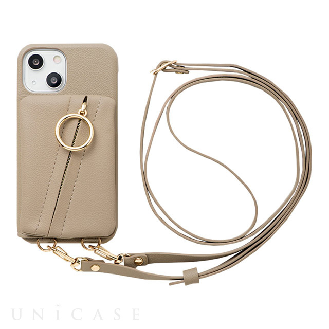 【アウトレット】【iPhone13 mini/12 mini ケース】Clutch Ring Case for iPhone13 mini (beige)