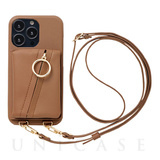 【アウトレット】【iPhone13 Pro ケース】Clutch Ring Case for iPhone13 Pro (brown)