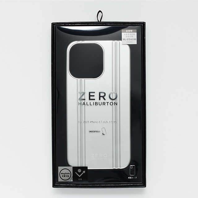 【アウトレット】【iPhone13 mini ケース】ZERO HALLIBURTON Hybrid Shockproof Case for iPhone13 mini (Black)サブ画像