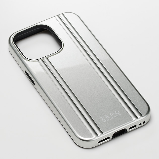 【アウトレット】【iPhone13 mini ケース】ZERO HALLIBURTON Hybrid Shockproof Case for iPhone13 mini (Silver)サブ画像