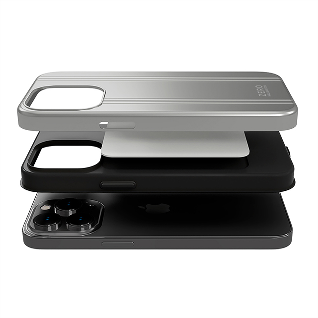 【アウトレット】【iPhone13 ケース】ZERO HALLIBURTON Hybrid Shockproof Case for iPhone13 (Silver)サブ画像