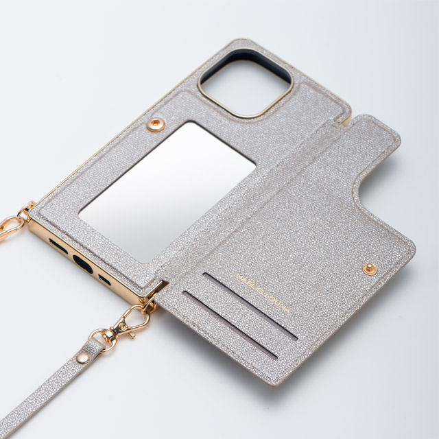 【アウトレット】【iPhone13 mini ケース】Cross Body Case for iPhone13 mini (pearl silver)サブ画像