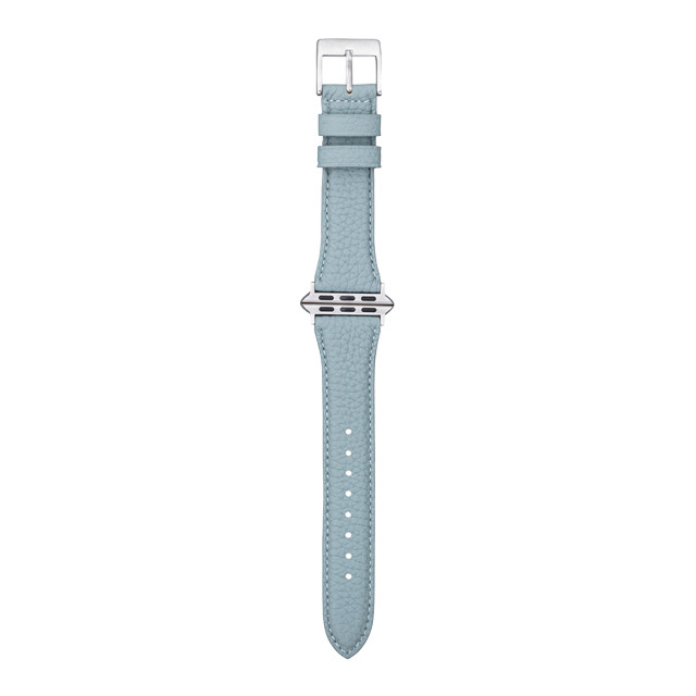 【Apple Watch バンド 41/40/38mm】German Shrunken-calf Genuine Leather Watchband Pin Buckle Type (ベイビーブルー)goods_nameサブ画像