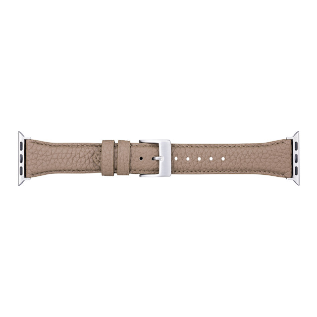 【Apple Watch バンド 41/40/38mm】German Shrunken-calf Genuine Leather Watchband Pin Buckle Type (トープ)サブ画像
