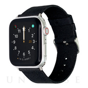 【Apple Watch バンド 45/44/42mm】帆布バンド CAMVAS (ブラック) for Apple Watch SE(第2/1世代)/Series8/7/6/5/4/3/2/1