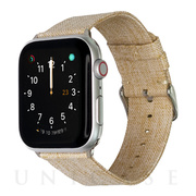 【Apple Watch バンド 45/44/42mm】帆布バンド CAMVAS (ベージュ) forApple Watch SE(第2/1世代)/Series8/7/6/5/4/3/2/1