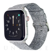 【Apple Watch バンド 45/44/42mm】帆布バンド CAMVAS (グレー) forApple Watch SE(第2/1世代)/Series8/7/6/5/4/3/2/1