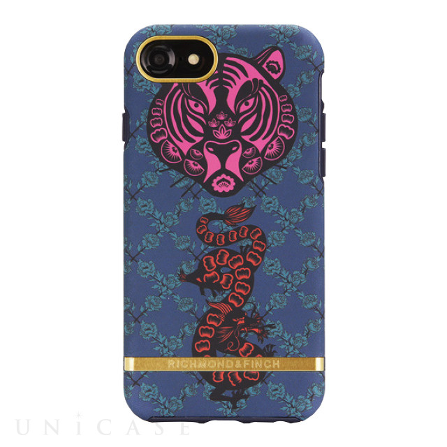 【iPhoneSE(第3/2世代)/8/7 ケース】Tiger ＆ Dragon - Gold details