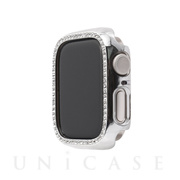 【Apple Watch ケース 44mm】ラインストーンケース (シルバー) forApple Watch SE(第2/1世代)/Series6/5/4