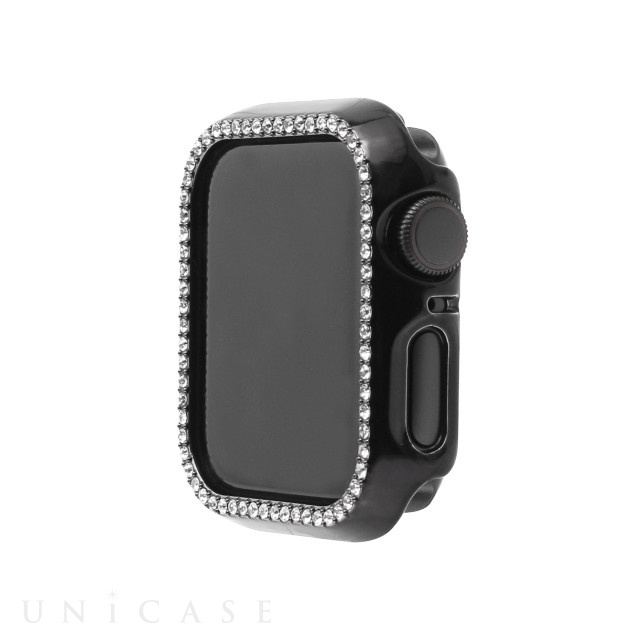 【Apple Watch ケース 44mm】ラインストーンケース (ブラック) for Apple Watch SE(第2/1世代)/Series6/5/4