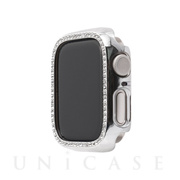 【Apple Watch ケース 40mm】ラインストーンケース (シルバー) for Apple Watch SE(第2/1世代)/Series6/5/4