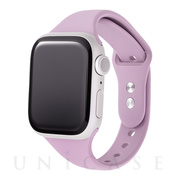 【Apple Watch バンド 41/40/38mm】スリムシリコンバンド (ミスティパープル) forApple Watch SE(第2/1世代)/Series8/7/6/5/4/3/2/1