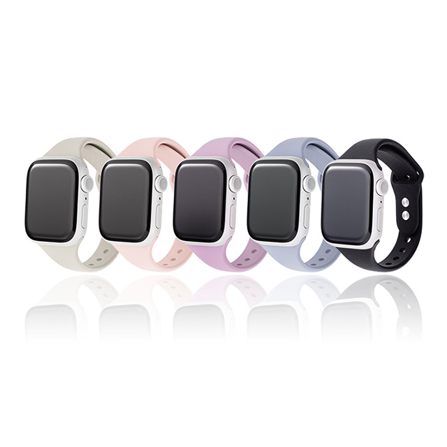 Apple Watch バンド 41/40/38mm】スリムシリコンバンド (スターリーホワイト) for Apple Watch SE(第2/1 世代)/Series9/8/7/6/5/4/3/2/1 GRAMAS COLORS iPhoneケースは UNiCASE