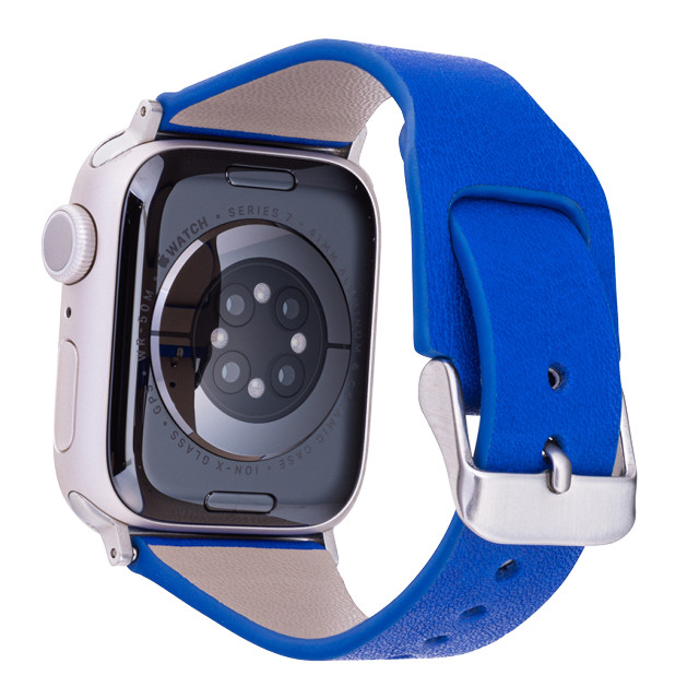 【Apple Watch バンド 41/40/38mm】”Baby Neon” サステナブルレザーバンド (ネオンブルー) for Apple Watch SE(第2/1世代)/Series9/8/7/6/5/4/3/2/1サブ画像