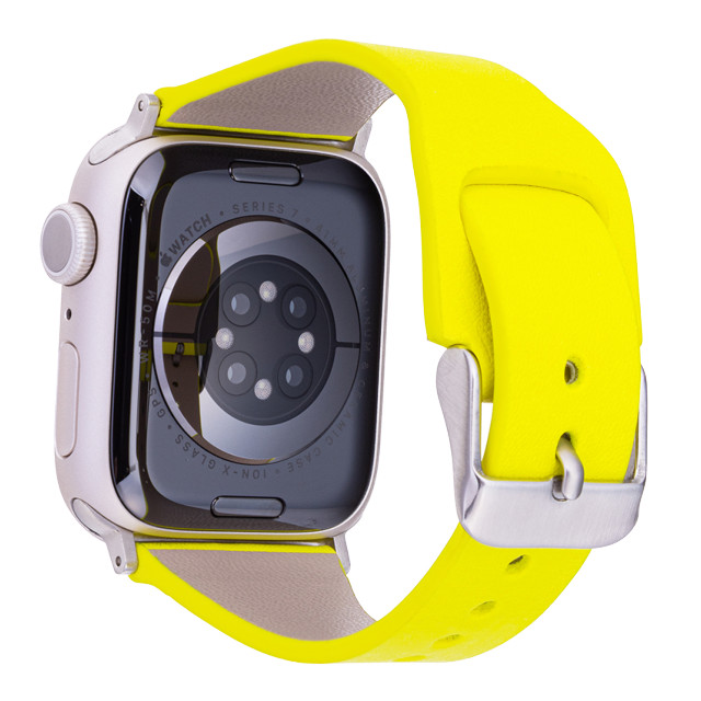 【Apple Watch バンド 41/40/38mm】”Baby Neon” サステナブルレザーバンド (ネオンイエロー) for Apple Watch SE(第2/1世代)/Series9/8/7/6/5/4/3/2/1goods_nameサブ画像