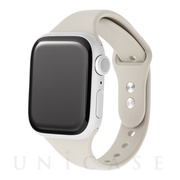 【Apple Watch バンド 41/40/38mm】スリムシリコンバンド (スターリーホワイト) forApple Watch SE(第2/1世代)/Series8/7/6/5/4/3/2/1