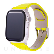 【Apple Watch バンド 41/40/38mm】”Baby Neon” サステナブルレザーバンド (ネオンイエロー) forApple Watch SE(第2/1世代)/Series8/7/6/5/4/3/2/1