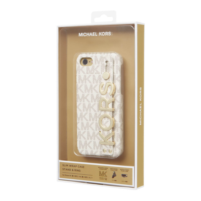 【iPhoneSE(第3/2世代)/8/7 ケース】Slim Wrap Case Stand ＆ Ring (Vanilla)