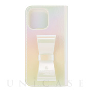 【iPhone12/12 Pro ケース】Folio Case Stand ＆ Ring Ribbon (Aurora)