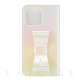 【iPhone13 Pro Max ケース】Folio Case Stand ＆ Ring Ribbon (Aurora)
