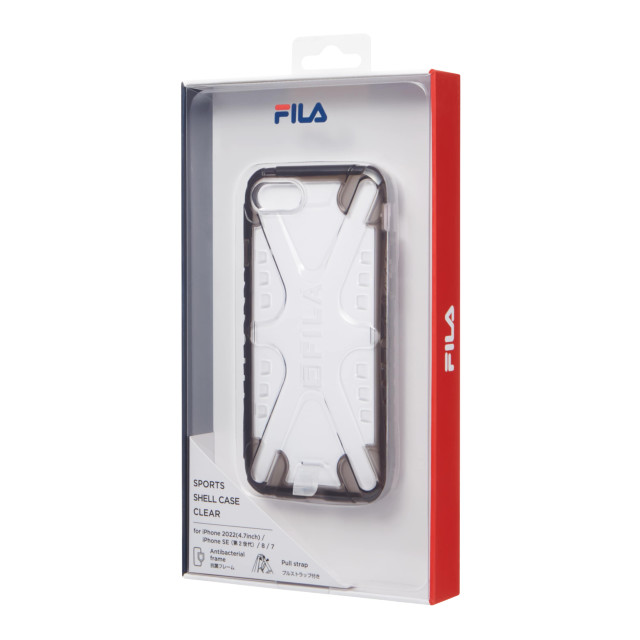 【iPhoneSE(第3/2世代)/8/7 ケース】Sports Shell Case Clear (Black)サブ画像