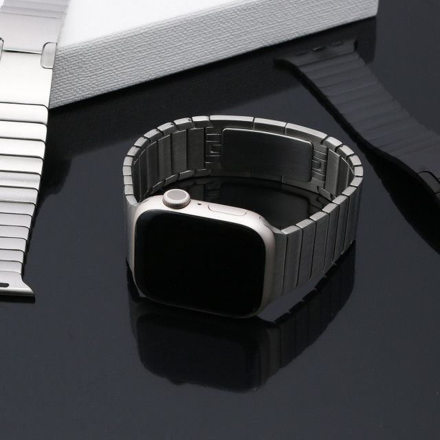 【Apple Watch バンド 41/40/38mm】プレミアムメタルバンド (ブラック) for Apple Watch SE(第2/1世代)/Series9/8/7/6/5/4/3/2/1サブ画像