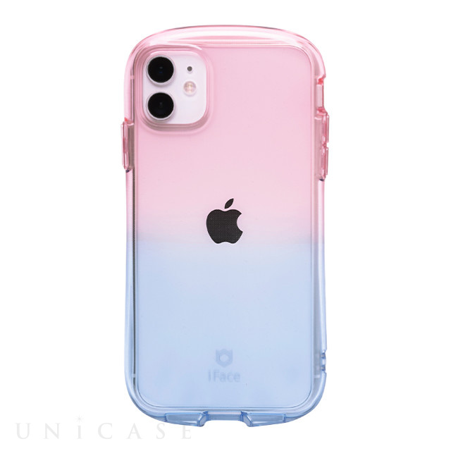 【iPhone11/XR ケース】iFace Look in Clear Lollyケース (ピーチ/サファイア)