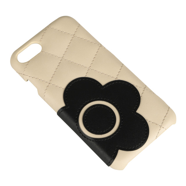 【iPhoneSE(第3/2世代)/8/7 ケース】DAISY PACH PU QUILT Leather Back Case (IVORY/BLACK)サブ画像
