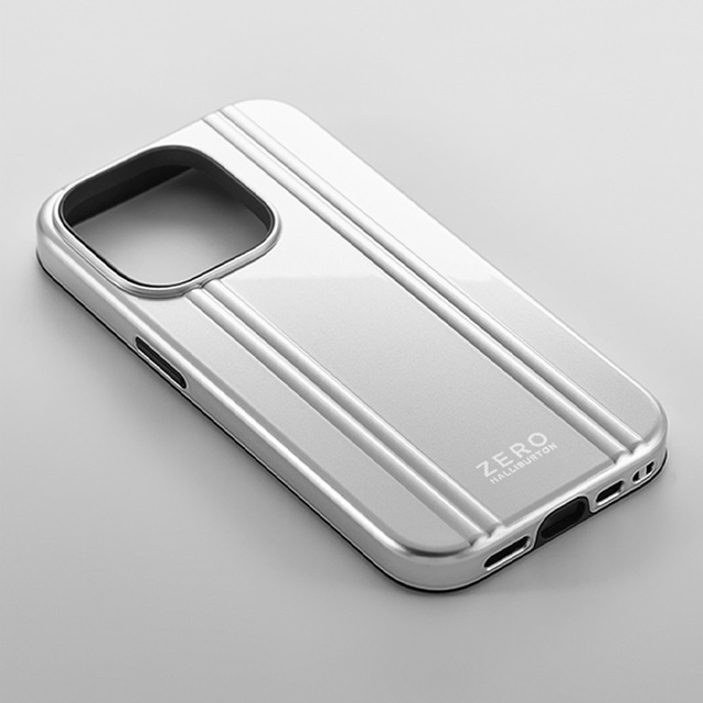 【iPhone14 ケース】ZERO HALLIBURTON Hybrid Shockproof Case (Silver)サブ画像