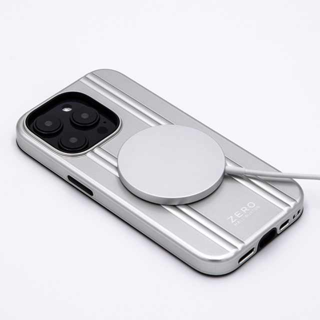 【iPhone14 Plus ケース】ZERO HALLIBURTON Hybrid Shockproof Case (Black)