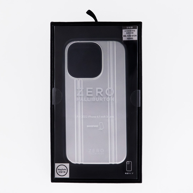 【iPhone14 Pro Max ケース】ZERO HALLIBURTON Hybrid Shockproof Case (Silver)サブ画像