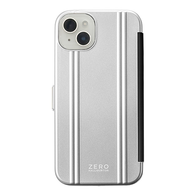 【iPhone14 Plus ケース】ZERO HALLIBURTON Hybrid Shockproof Flip Case (Silver)サブ画像