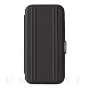 【iPhone14/13 ケース】ZERO HALLIBURTON Hybrid Shockproof Flip Case (Black)