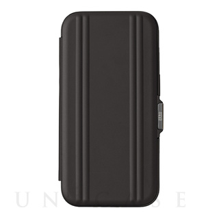 【iPhone14 ケース】ZERO HALLIBURTON Hybrid Shockproof Flip Case (Black)