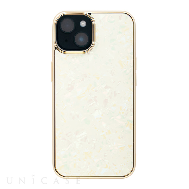 【iPhone14/13 ケース】Glass Shell Case (gold)