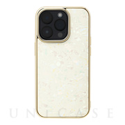 【iPhone14 Pro ケース】Glass Shell Case (gold)