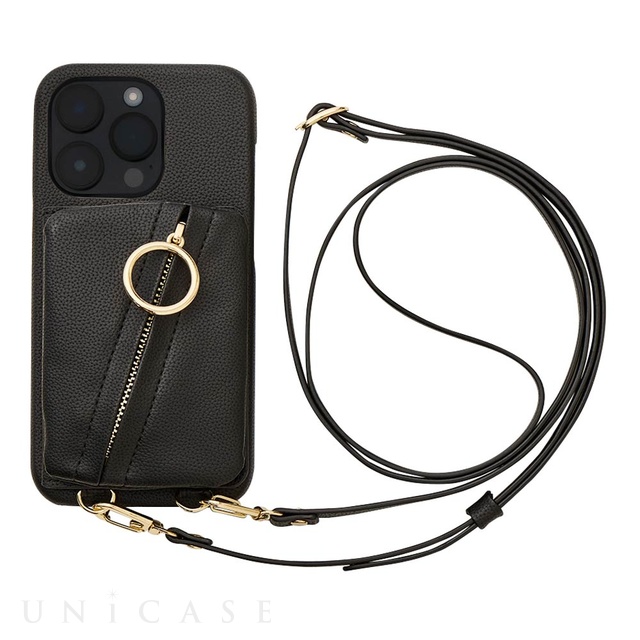 【iPhone14 Pro ケース】Clutch Ring Case (black)