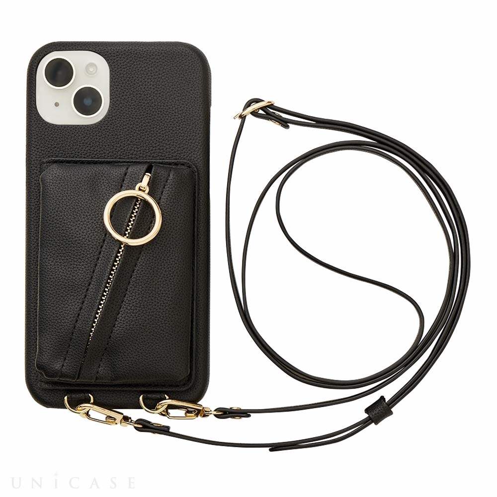 【iPhone14 Plus ケース】Clutch Ring Case (black)