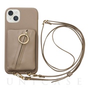 【iPhone14 Plus ケース】Clutch Ring Case (beige)