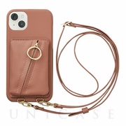 【iPhone14 Plus ケース】Clutch Ring Case (gray pink)