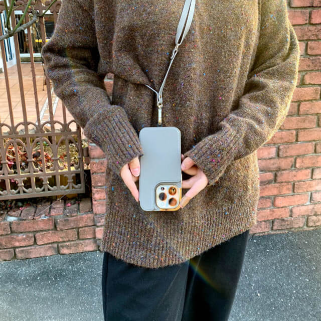 【iPhone14 Pro ケース】Cross Body Case Duo (beige)goods_nameサブ画像