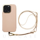 【iPhone14 Pro ケース】Cross Body Case Duo (beige)