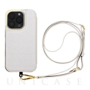 【iPhone14 Pro ケース】Cross Body Case Duo (white silver)