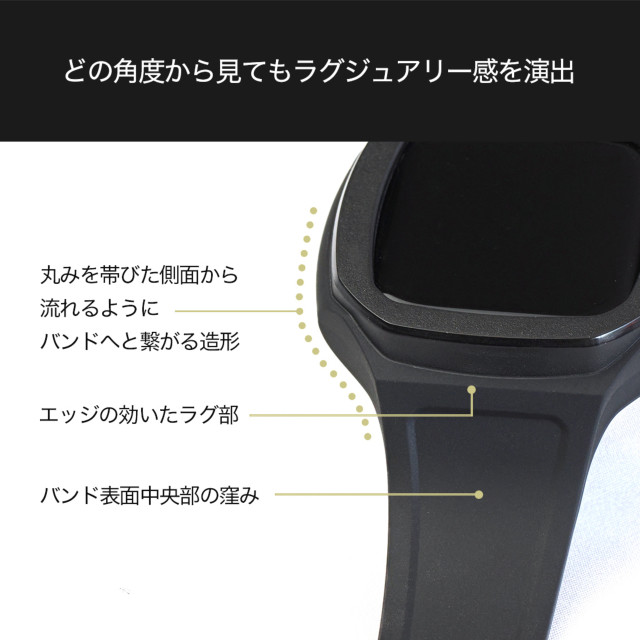 【Apple Watch バンド 45/44mm】OCTLUX Apple Watch Band Case (Matte Clear) for Apple Watch SE(第2/1世代)/Series9/8/7/6/5/4サブ画像