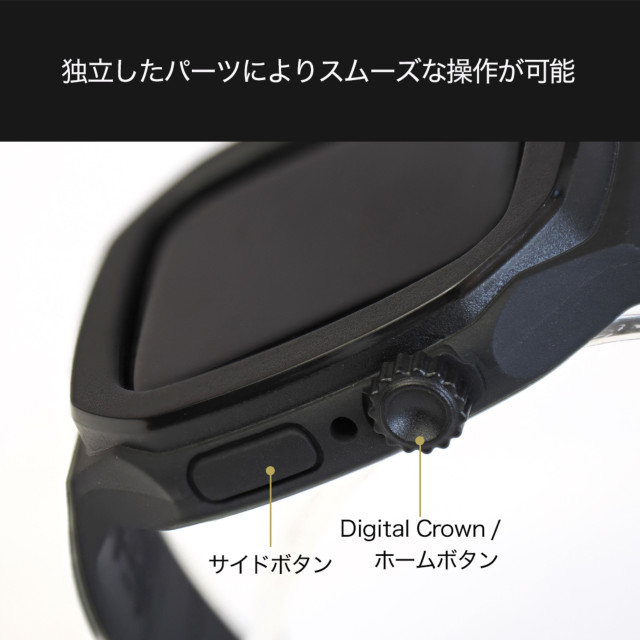 【Apple Watch バンド 45/44mm】OCTLUX Apple Watch Band Case (Black) for Apple Watch SE(第2/1世代)/Series9/8/7/6/5/4サブ画像